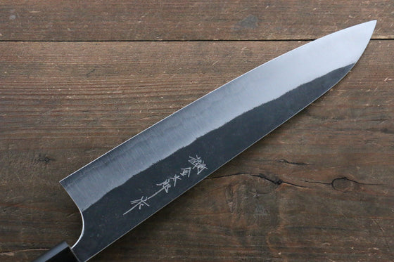Yoshimi Kato Blue Super Kurouchi Gyuto 240mm with Lacquered Handle with Saya - Japanny - Best Japanese Knife