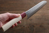 Seisuke VG10 16 Layer Hammered Damascus Santoku  165mm with Magnolia Handle - Japanny - Best Japanese Knife