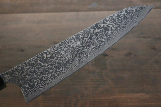 Takeshi Saji R2/SG2 Black Damascus Gyuto 240mm Ebony Wood Handle - Japanny - Best Japanese Knife