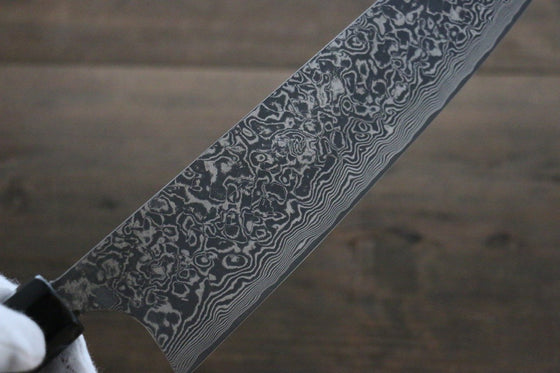 Takeshi Saji R2/SG2 Black Damascus Gyuto Japanese Knife 210mm Ebony Wood Handle - Japanny - Best Japanese Knife