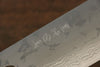 Makoto Kurosaki VG10 Damascus Nakiri  165mm Ebony with Double Ring Handle - Japanny - Best Japanese Knife