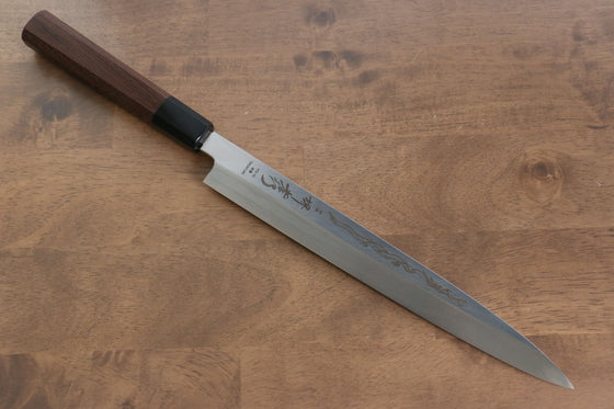 Sakai Takayuki Honyaki VG10 Dragon engraving Yanagiba 270mm Wenge Handle with Sheath - Japanny - Best Japanese Knife