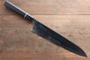 Takeshi Saji R2/SG2 Mirrored Finish Damascus Gyuto  270mm Ebony with Ring Handle - Japanny - Best Japanese Knife