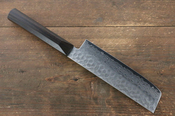 Jikko VG10 17 Layer Usuba 160mm Ebony Wood Handle - Japanny - Best Japanese Knife
