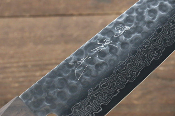 Jikko VG10 17 Layer Santoku 170mm Ebony Wood Handle - Japanny - Best Japanese Knife