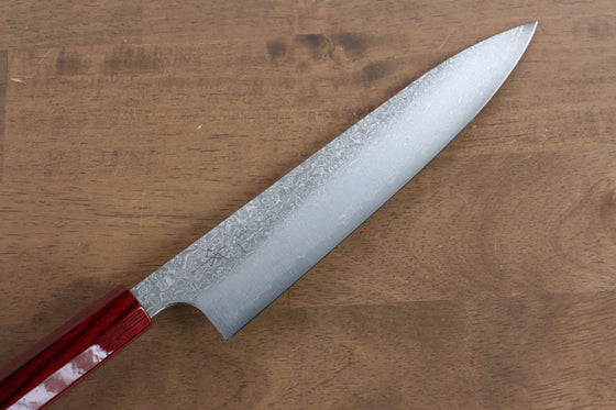 Kei Kobayashi R2/SG2 Damascus Gyuto  210mm Red Lacquered Handle - Japanny - Best Japanese Knife