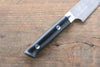 Takeshi Saji VG10 Black Damascus Petty-Utility  135mm Black Micarta Handle with Sheath - Japanny - Best Japanese Knife