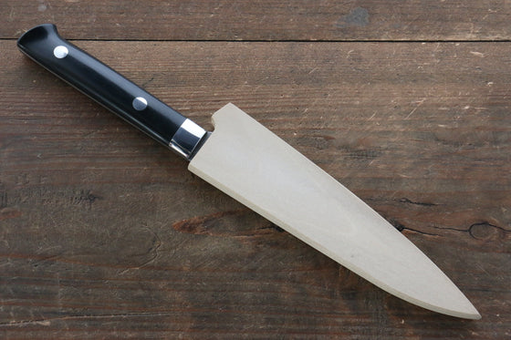 Takeshi Saji VG10 Black Damascus Petty-Utility  135mm Black Micarta Handle with Sheath - Japanny - Best Japanese Knife