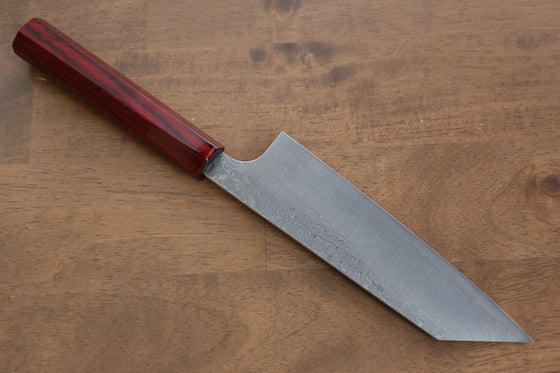 Kei Kobayashi R2/SG2 Damascus Bunka  170mm Red Lacquered Handle - Japanny - Best Japanese Knife