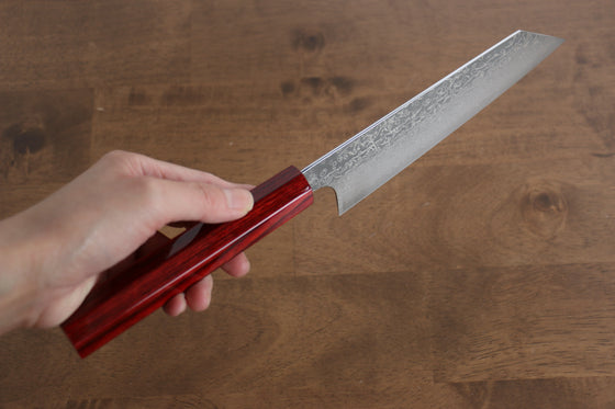 Kei Kobayashi R2/SG2 Damascus Bunka  170mm Red Lacquered Handle - Japanny - Best Japanese Knife