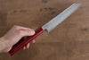 Kei Kobayashi R2/SG2 Damascus Bunka Japanese Knife 170mm Red Lacquered Handle - Japanny - Best Japanese Knife