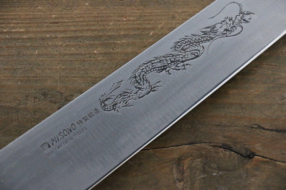 Misono Swedish Steel Dragon Engraving Sujihiki - Japanny - Best Japanese Knife