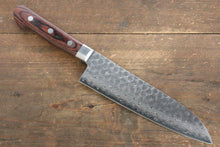  Jikko VG10 17 Layer Santoku  180mm Mahogany Handle - Japanny - Best Japanese Knife