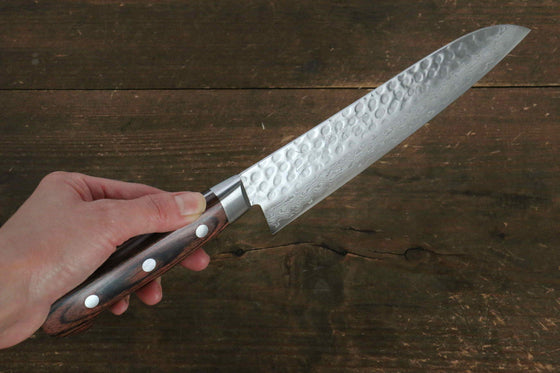 Jikko VG10 17 Layer Santoku 180mm Mahogany Handle - Japanny - Best Japanese Knife