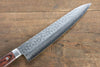 Jikko VG10 17 Layer Gyuto Japanese Knife 240mm Mahogany Handle - Japanny - Best Japanese Knife