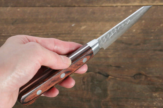 Jikko VG10 17 Layer Paring 70mm Mahogany Handle - Japanny - Best Japanese Knife