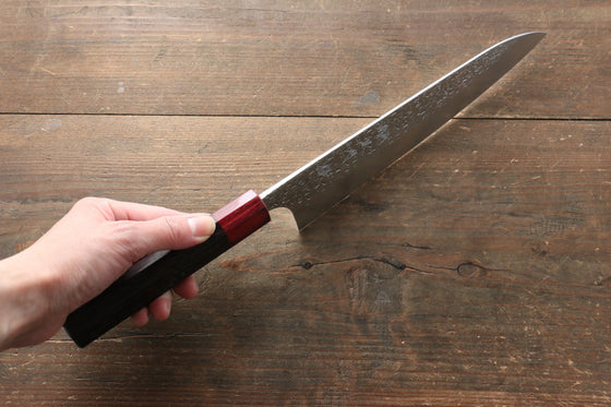 Yu Kurosaki Shizuku R2/SG Hammered Gyuto Knife 210mm & Santoku Knife 165mm Set - Japanny - Best Japanese Knife