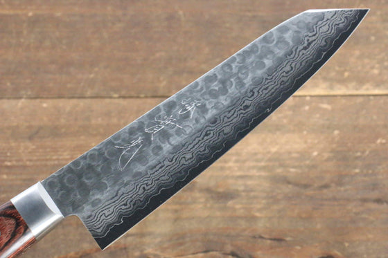 Jikko VG10 17 Layer Kiritsuke Gyuto  170mm Mahogany Handle - Japanny - Best Japanese Knife