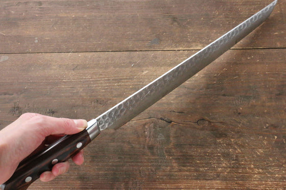 Jikko VG10 17 Layer Sakimaru Yanagiba 300mm Mahogany Handle - Japanny - Best Japanese Knife