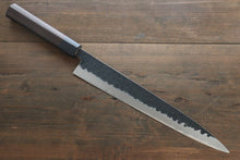  Yoshimi Kato Blue Super Clad Hammered Kurouchi Sujihiki Japanese Chef Knife 270mm - Japanny - Best Japanese Knife