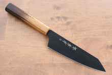  Sakai Takayuki Kurokage VG10 Hammered Teflon Coating Kiritsuke Santoku  160mm Burnt Oak Handle - Japanny - Best Japanese Knife