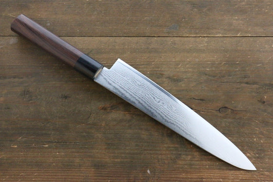 Seisuke VG10 63 Layer Damascus Gyuto 210mm Shitan Handle - Japanny - Best Japanese Knife