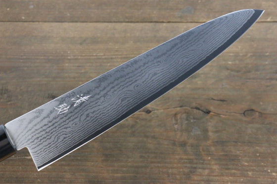 Seisuke VG10 63 Layer Damascus Gyuto Japanese Knife 210mm Shitan Handle - Japanny - Best Japanese Knife
