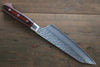 Sakai Takayuki VG10 33 Layer Damascus Kiritsuke Santoku 160mm Mahogany Pakka wood Handle - Japanny - Best Japanese Knife