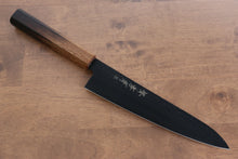  Sakai Takayuki Kurokage VG10 Hammered Teflon Coating Gyuto Japanese Knife 210mm Burnt Oak Handle - Japanny - Best Japanese Knife