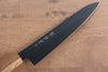 Sakai Takayuki Kurokage VG10 Hammered Teflon Coating Gyuto 210mm Burnt Oak Handle - Japanny - Best Japanese Knife