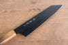 Sakai Takayuki Kurokage VG10 Hammered Teflon Coating Kiritsuke Gyuto  190mm Burnt Oak Handle - Japanny - Best Japanese Knife