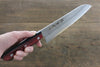 Sakai Takayuki Silver Steel No.3 Santoku 180mm Red Pakka wood Handle - Japanny - Best Japanese Knife