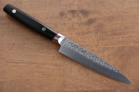 Seisuke PRO-J VG10 Hammered Petty-Utility  120mm Black Micarta Handle - Japanny - Best Japanese Knife