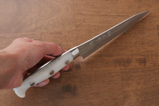 Yu Kurosaki Juhyo SPG2 Hammered Petty-Utility  130mm Acrylic Handle - Japanny - Best Japanese Knife