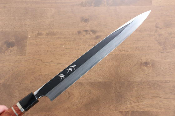 Yu Kurosaki Blue Steel No.2 Mirrored Finish Yanagiba  300mm Chinese Quince Handle - Japanny - Best Japanese Knife