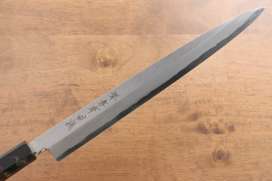 Sakai Takayuki Tokujyo White Steel No.2 Yanagiba Wenge with Double Water Buffalo Ring Handle - Japanny - Best Japanese Knife