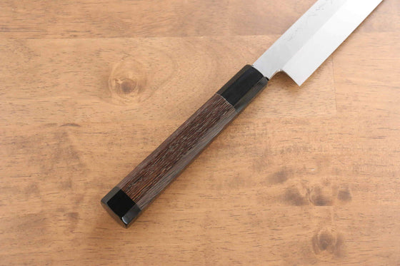 Sakai Takayuki Honyaki White Steel No.2 Yanagiba Japanese Knife Wenge with Double Water Buffalo Ring Handle - Japanny - Best Japanese Knife