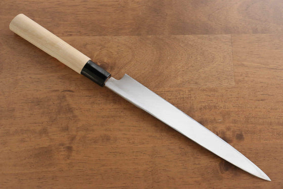 Sakai Takayuki Kasumitogi White Steel Fuguhiki Magnolia Handle - Japanny - Best Japanese Knife