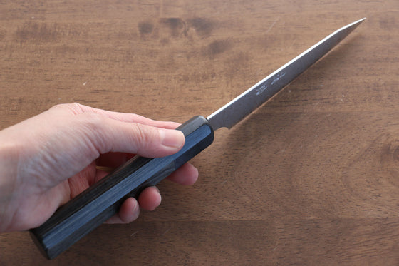 Seisuke VG10 33 Layer Damascus Kiritsuke Petty-Utility 120mm Gray Pakka wood Handle - Japanny - Best Japanese Knife
