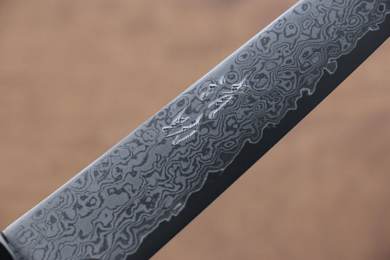 Seisuke VG10 33 Layer Damascus Kiritsuke Petty-Utility  150mm Gray Pakka wood Handle - Japanny - Best Japanese Knife