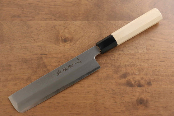 Sakai Takayuki Chef Series [Left Handed] Silver Steel No.3 Usuba  180mm Magnolia Handle - Japanny - Best Japanese Knife