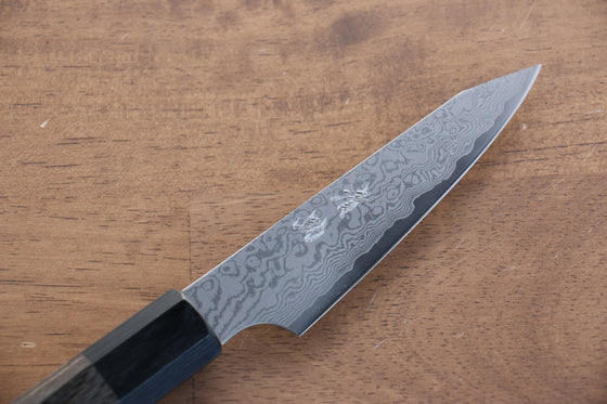 Seisuke VG10 33 Layer Damascus Kiritsuke Petty-Utility 105mm Gray Pakka wood Handle - Japanny - Best Japanese Knife