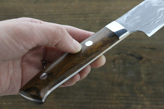 Takeshi Saji Blue Super Gyuto  180mm Ironwood Handle - Japanny - Best Japanese Knife