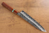 Yu Kurosaki Fujin VG10 Hammered Gyuto 240mm Maple(With turquoise ring Brown) Handle - Japanny - Best Japanese Knife