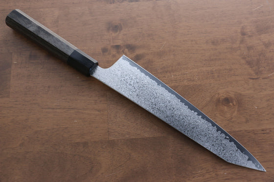 Seisuke VG10 33 Layer Damascus Kiritsuke Gyuto  240mm Gray Pakka wood Handle - Japanny - Best Japanese Knife