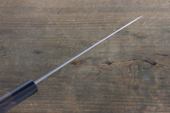 Ogata White Steel No.2 Damascus Petty-Utility 150mm with Shitan Handle - Japanny - Best Japanese Knife