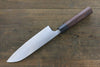 Ogata White Steel No.2 Damascus Santoku 165mm with Shitan Handle - Japanny - Best Japanese Knife