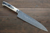Takeshi Saji R2/SG2 Diamond Finish Damascus Gyuto 210mm Cow Bone Handle - Japanny - Best Japanese Knife