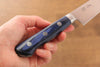 Seisuke Seiten Molybdenum Petty-Utility  150mm Blue Pakka wood Handle with Sheath - Japanny - Best Japanese Knife