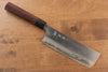 Yoshimi Kato Blue Super Migaki Finished Nakiri 165mm with Shitan Handle - Japanny - Best Japanese Knife